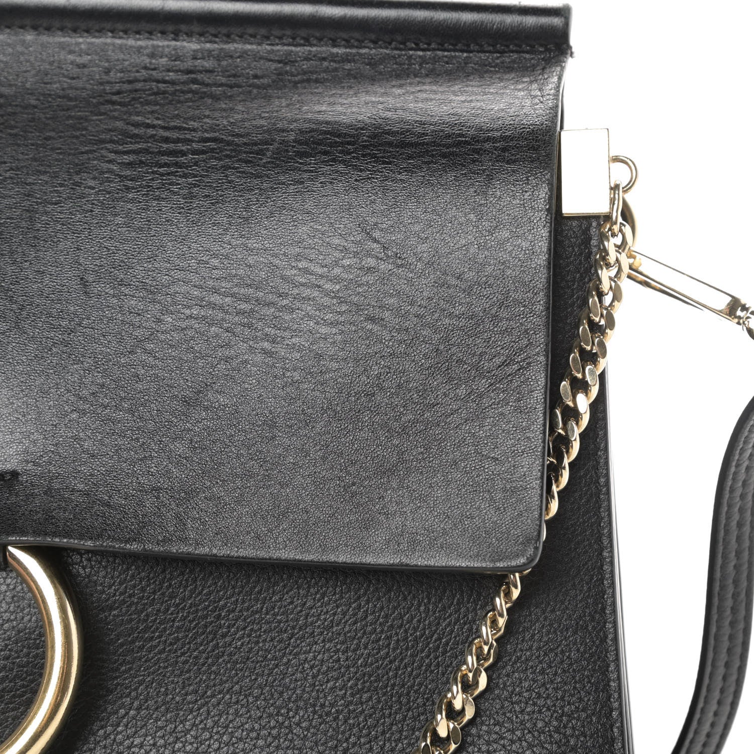 Chloe Calfskin Medium Faye Shoulder Bag Black 16 of 19