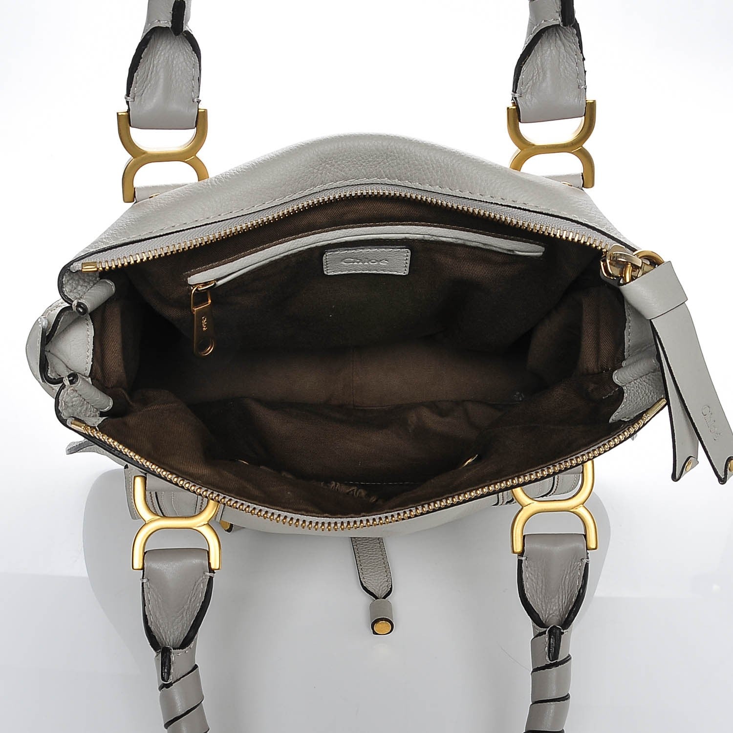 Chloe Calfskin Medium Marcie Satchel Dove 6 of 14