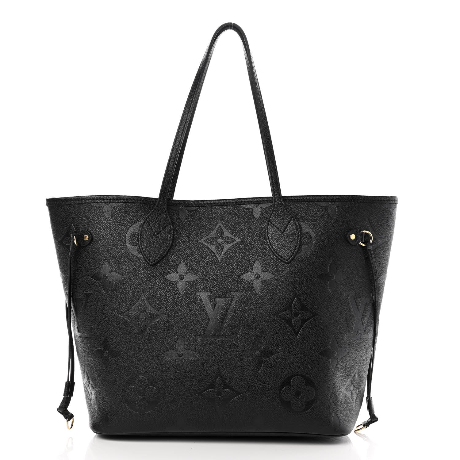 Louis Vuitton Empreinte Monogram Giant Neverfull MM Black 3 of 11
