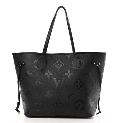 Louis Vuitton Empreinte Monogram Giant Neverfull MM Black 3 of 11