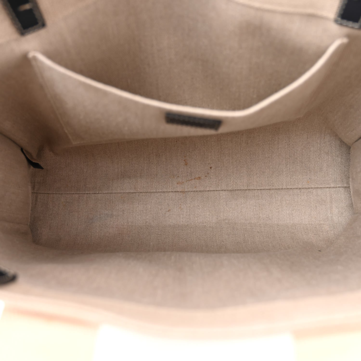 Chloe Linen Calfskin Large Woody Ribbon Tote White Blue 5 of 11