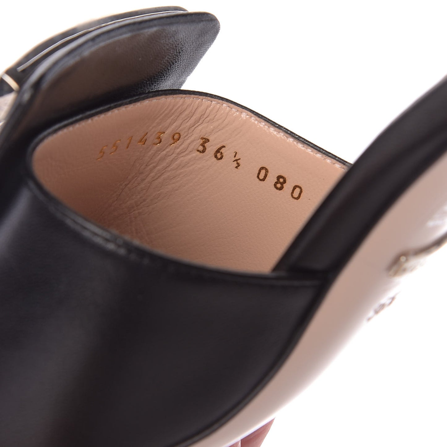 Malaga Kid Crystal Square G Madelyn Mules 36.5 Black