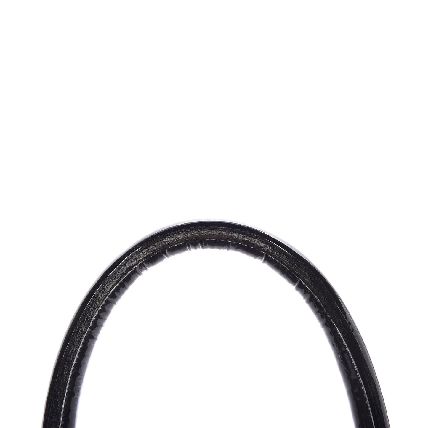 Caviar Patent Quilted Large Bowler Black