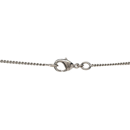 Chanel Baguette Crystal CC Necklace Silver 4 of 5