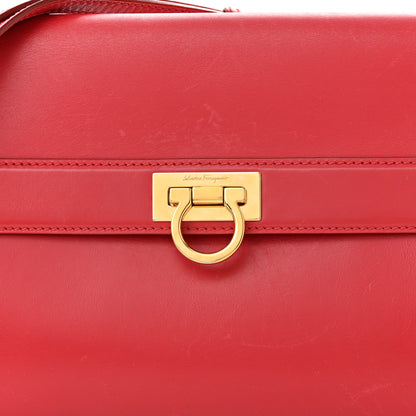 Salvatore Ferragamo Calfskin Abbey Crossbody Shoulder Bag Red 8 of 17