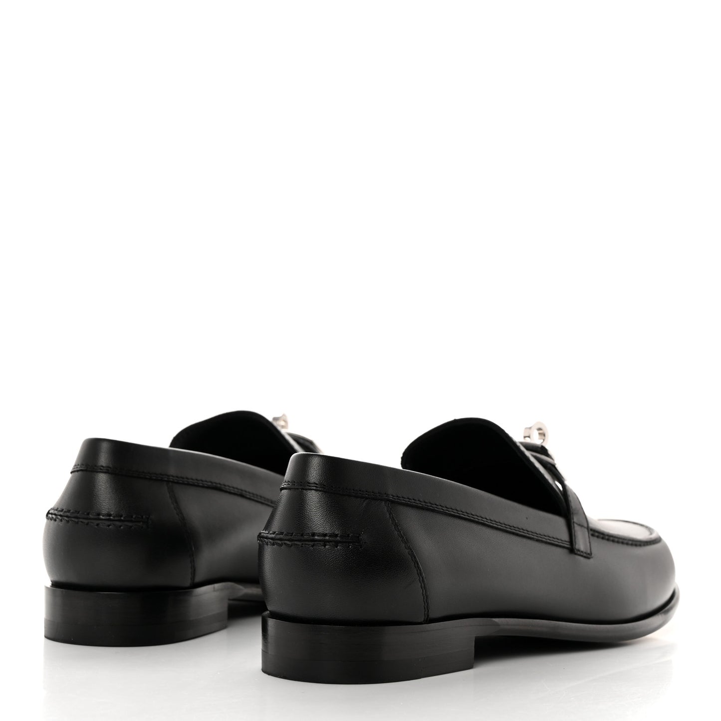 Calfskin Womens Destin Loafers 37 Black