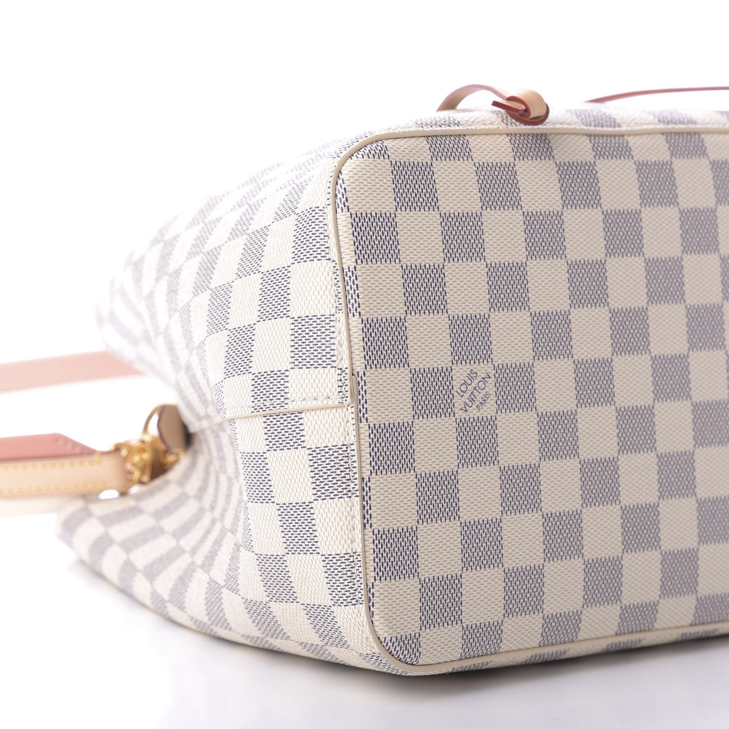 Damier Azur Braided Neonoe MM Peach Cream