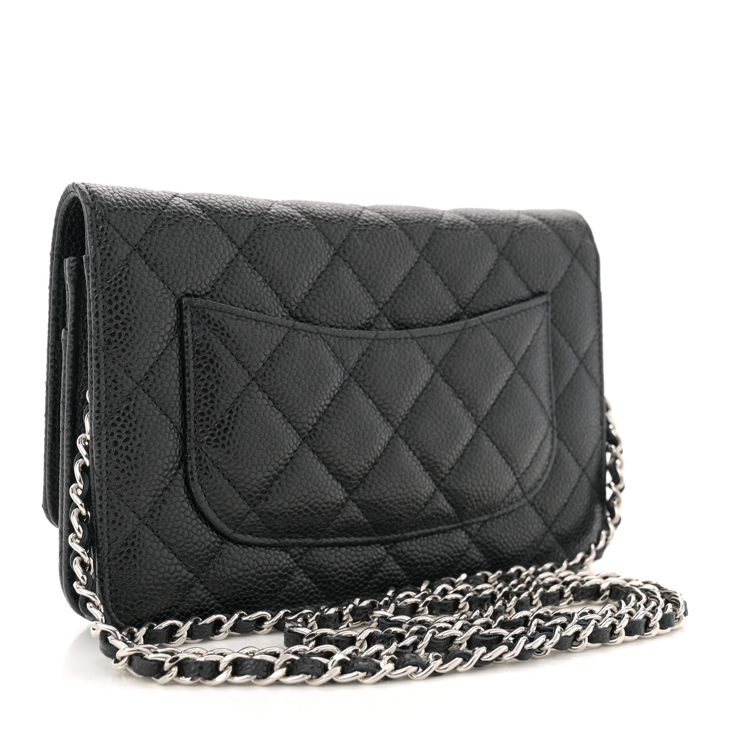 Chanel Caviar Quilted Wallet on Chain WOC Black 3 of 11