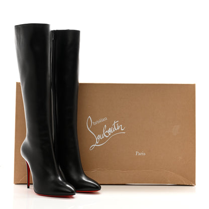 Christian Louboutin Calfskin Eloise Botta 85 Knee Boots 38.5 Black 11 of 11