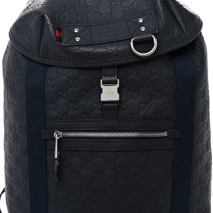Gucci Guccissima Single Buckle Backpack Blue 8 of 12