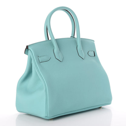 Hermes Togo Birkin 30 Bleu Atoll 3 of 33