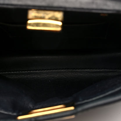 Fendi Nappa Mini Peekaboo Iconic Satchel Black 6 of 10