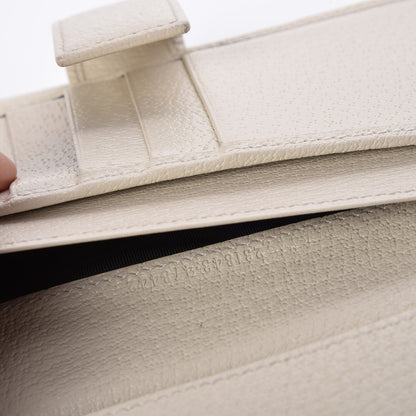 Gucci Calfskin Studded Soho Continental Wallet White 14 of 15