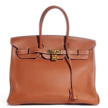 Hermes Togo Birkin 35 Gold 1 of 11