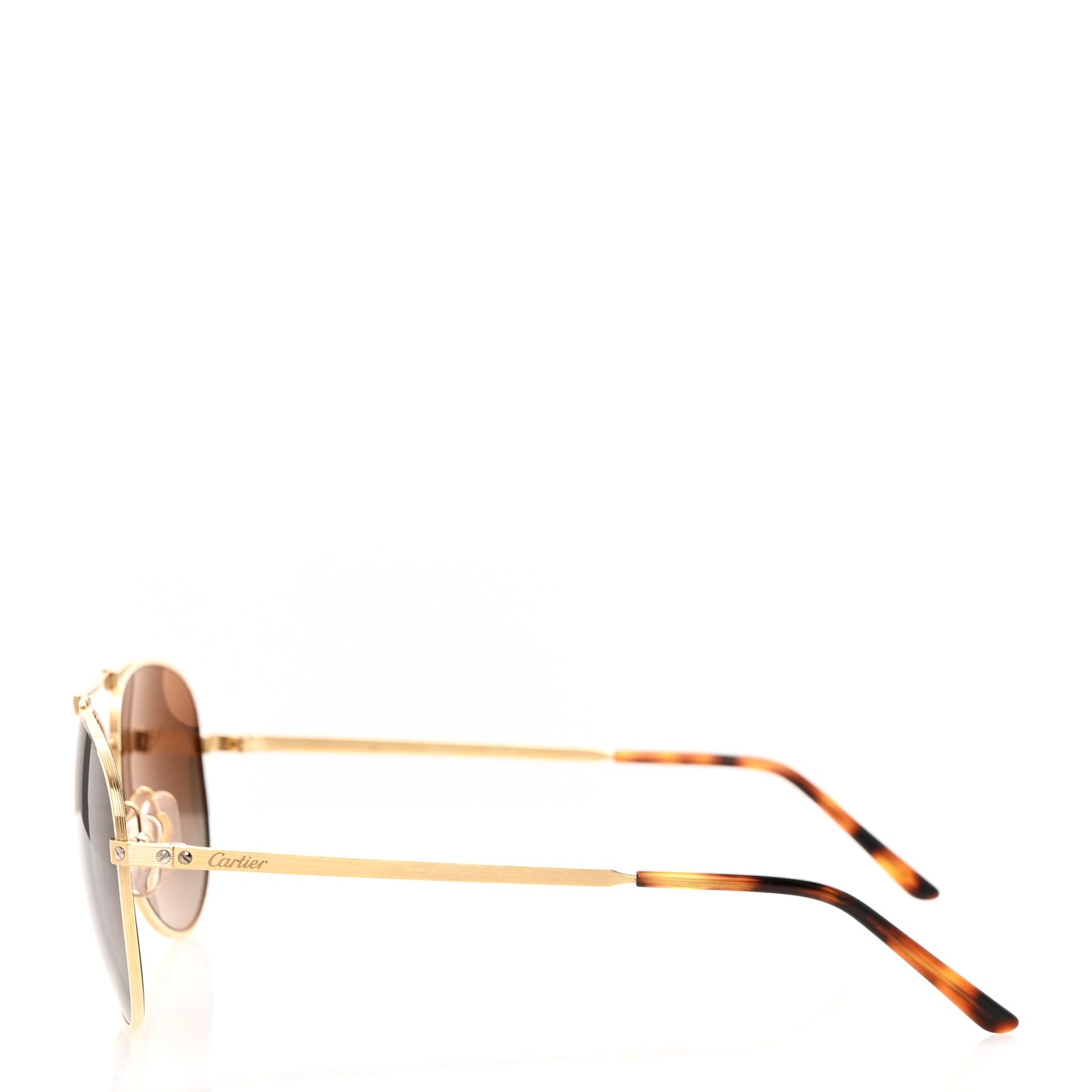 Santos CT0088S Aviator Sunglasses Gold