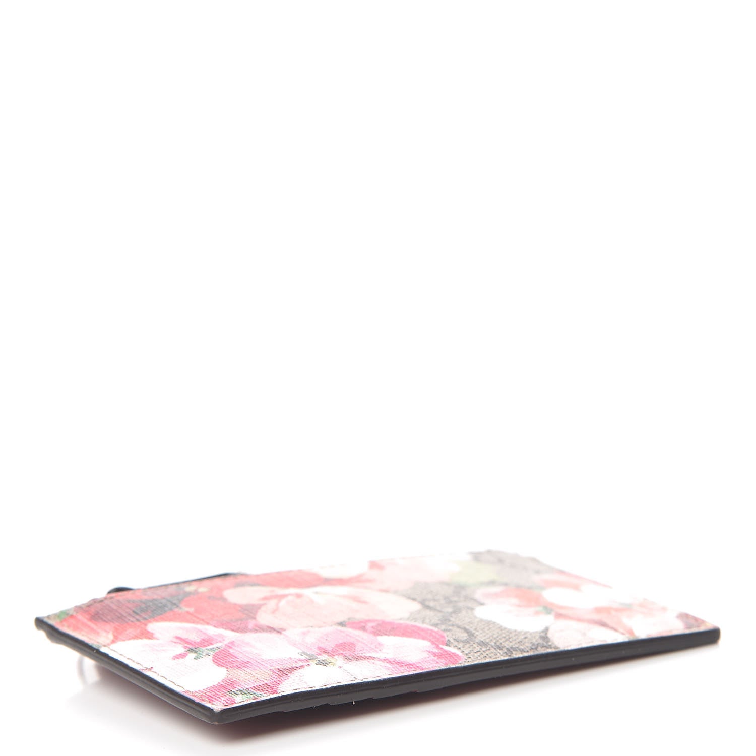 Gucci GG Supreme Monogram Blooms Coin Case Card Holder Beige Multicolor Dry Rose 4 of 8