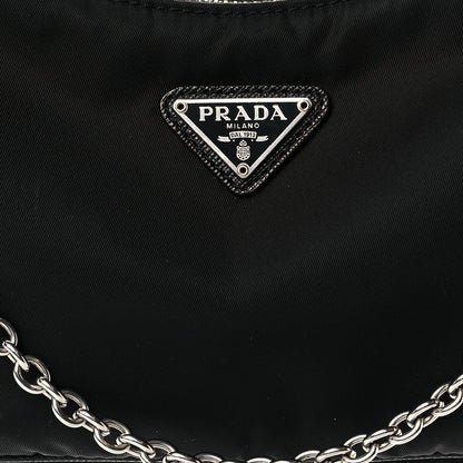 Prada Nylon Re-Edition 2005 Shoulder Bag Black 9 of 12