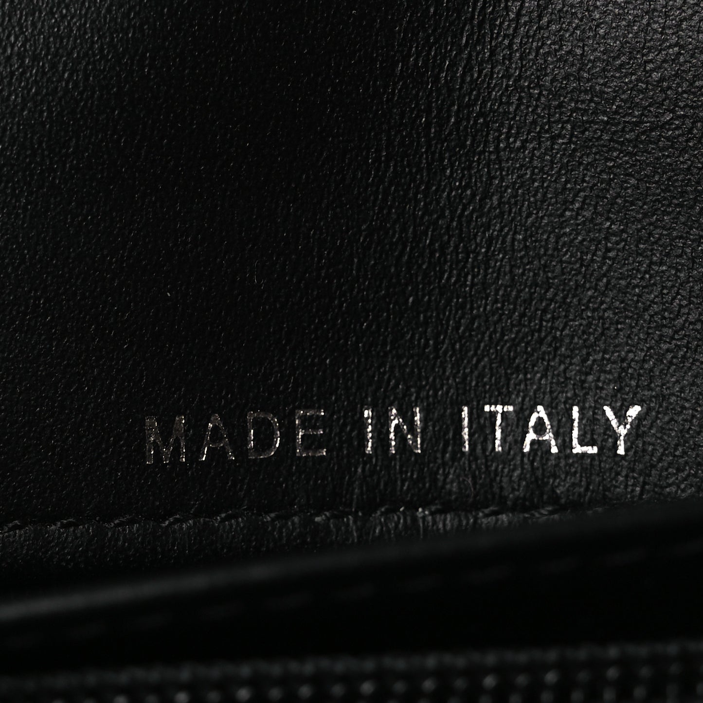 Patent Quilted Wallet On Removable Chain WOC Black