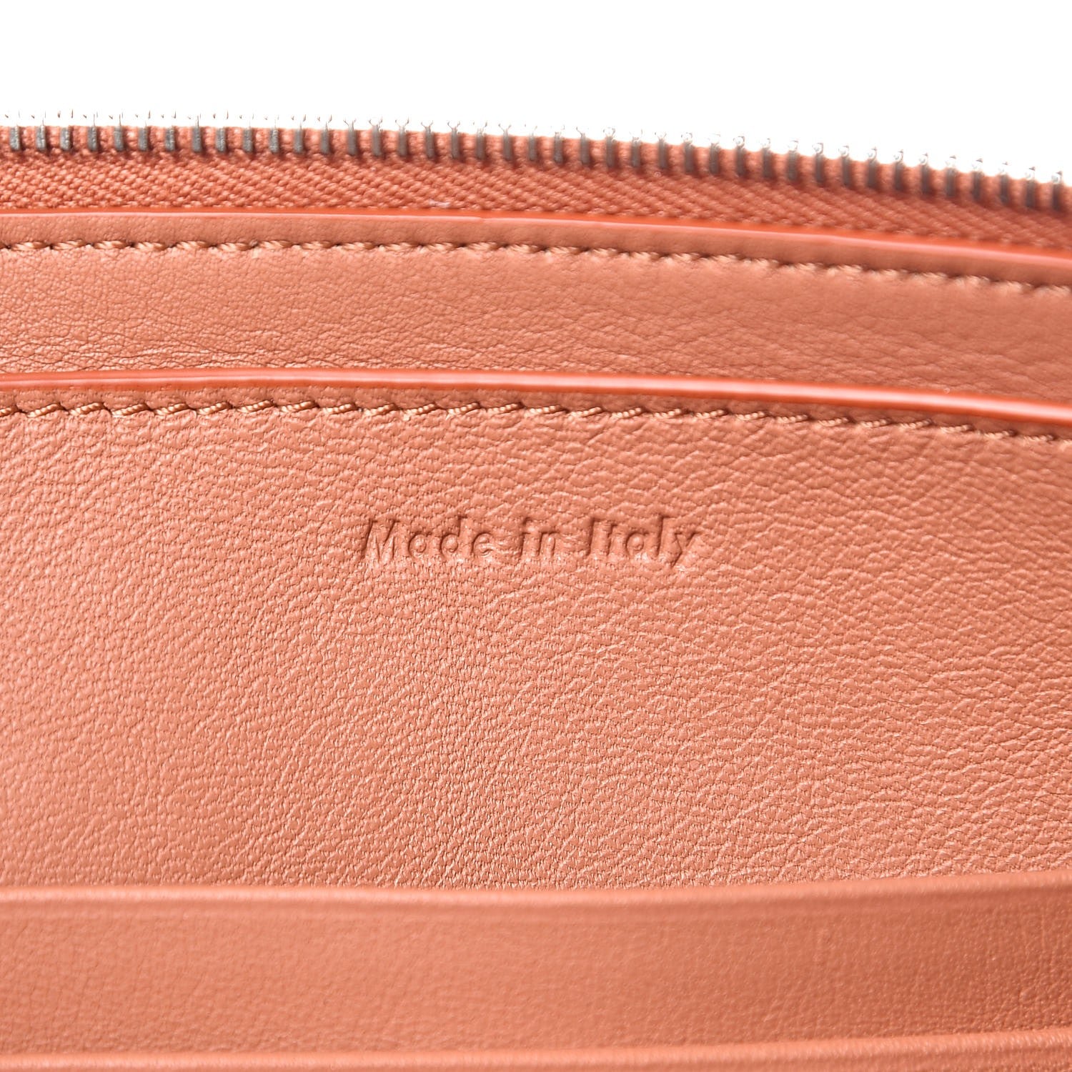 Celine Lambskin Large Bi-Color Solo Clutch Pouch Terracotta Navy 7 of 7
