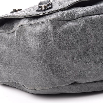 Balenciaga Agneau Classic Hardware Folk Messenger Anthracite 8 of 9