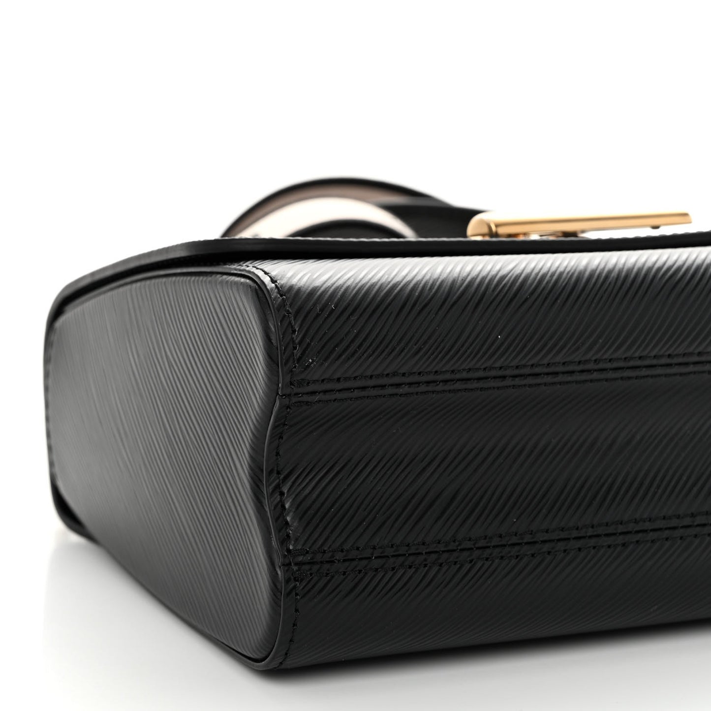Epi Twist Top Handle Shoulder Bag MM Black