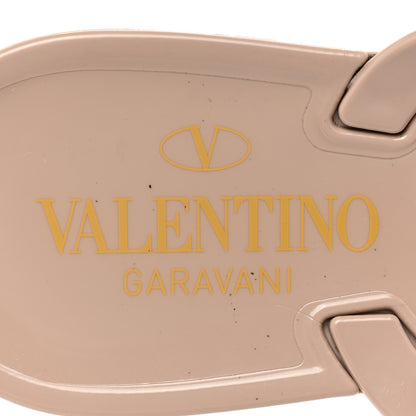 Valentino Garavani PVC Jelly Rockstud Bow Thong Sandals 39 Poudre 7 of 8