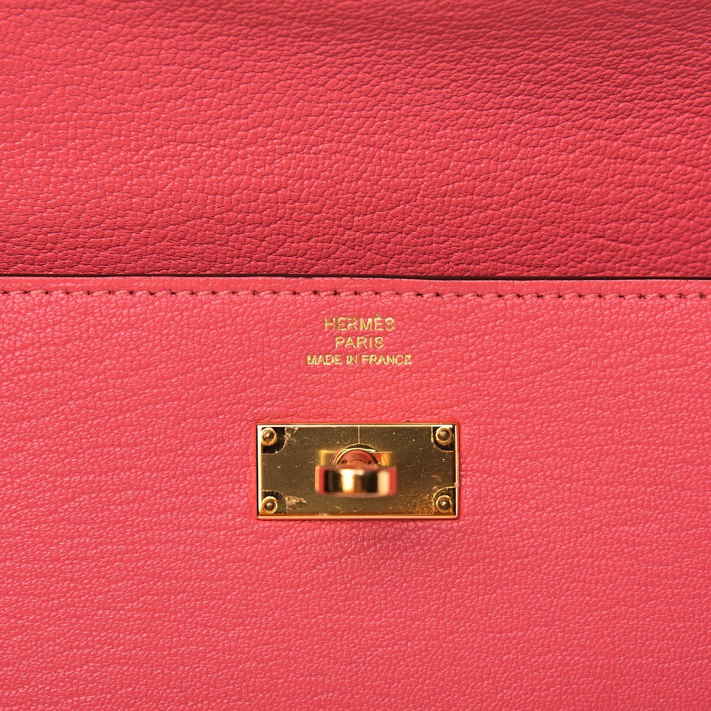 Chevre Mysore Kelly Longue Wallet Rose Lipstick