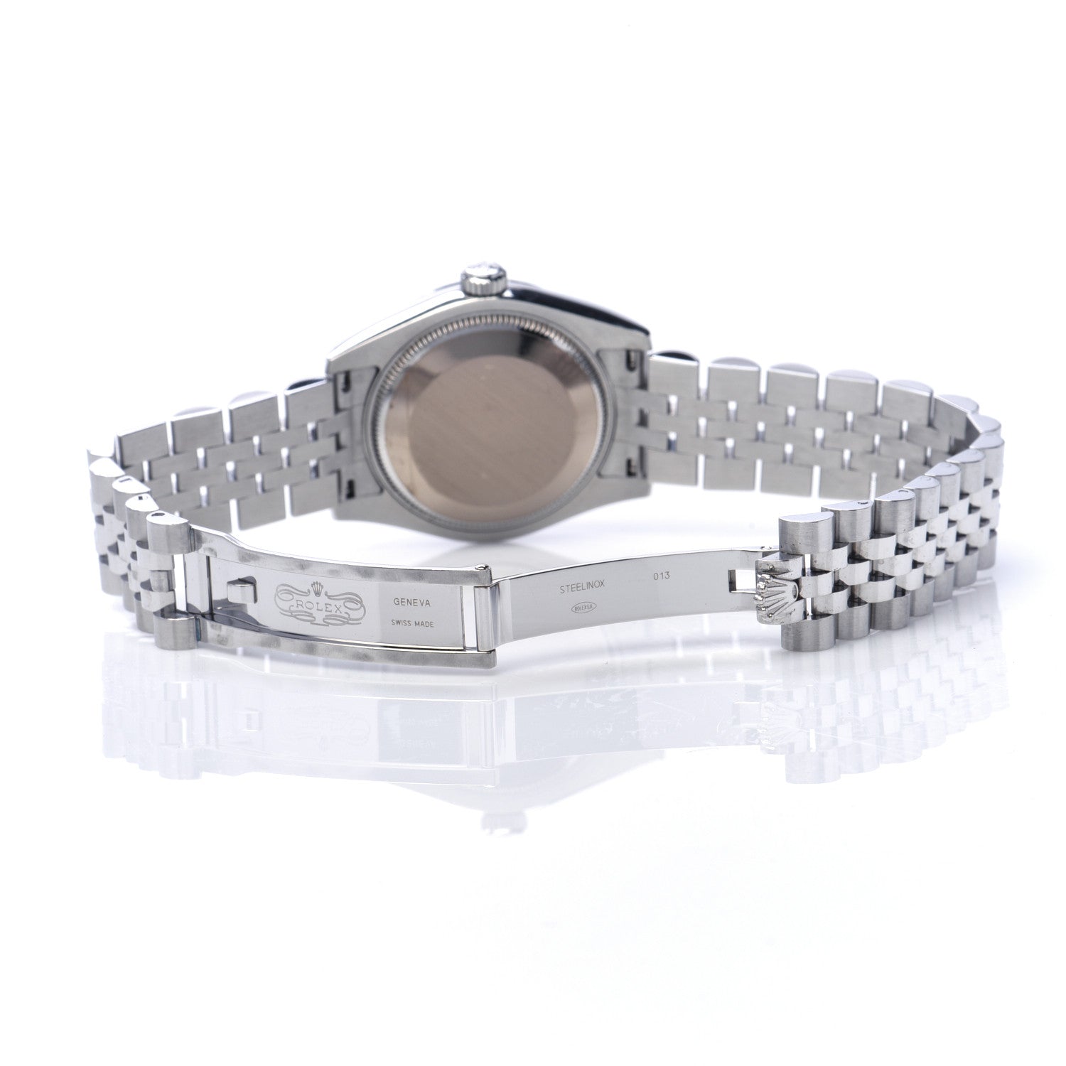 Rolex Stainless Steel 18K White Gold Diamond Mother of Pearl 31mm Oyster Perpetual Datejust Watch 178274 5 of 6