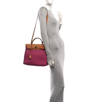Hermes Vache Hunter Toile Herbag Zip 31 PM Tosca 2 of 11