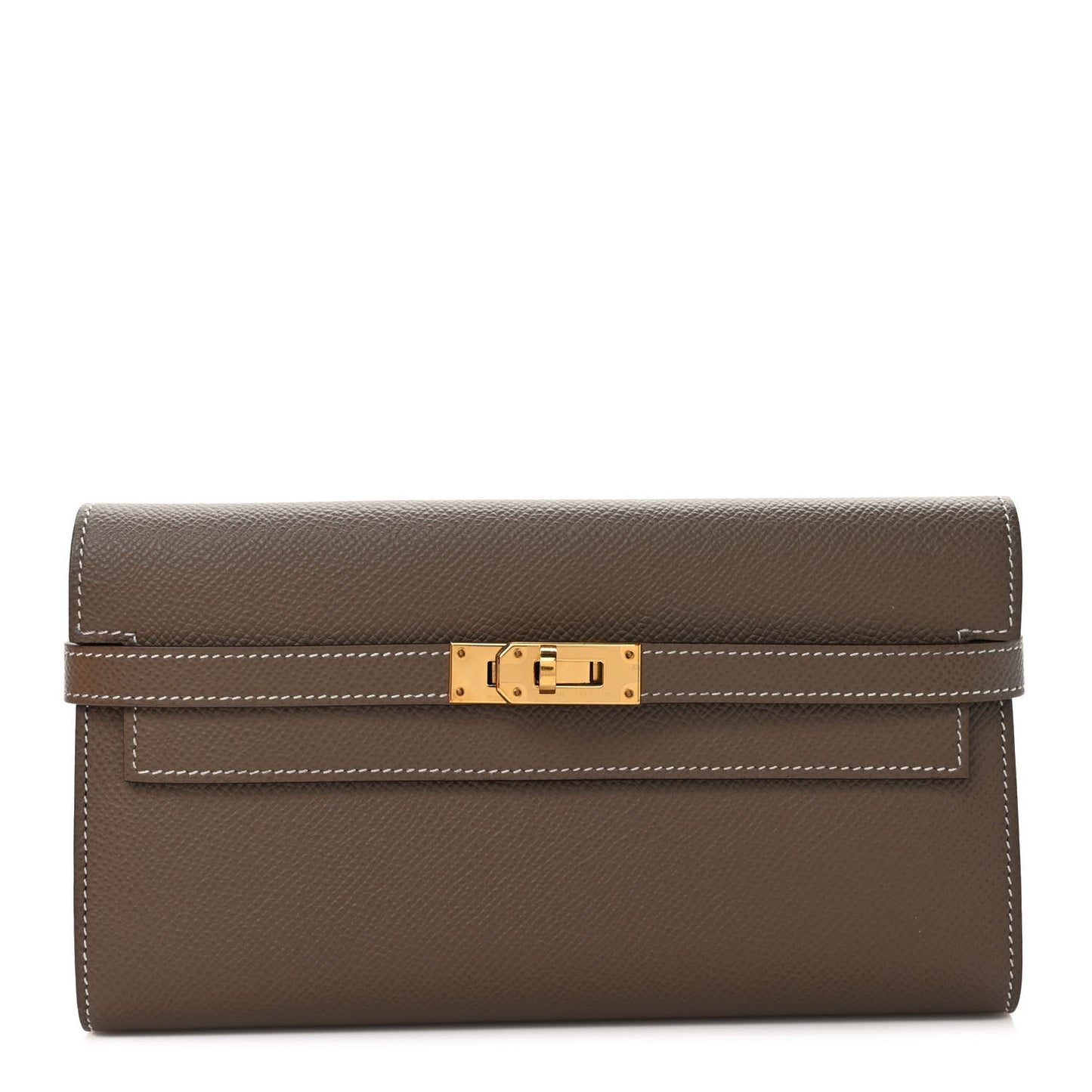 Epsom Kelly Longue Wallet Etoupe
