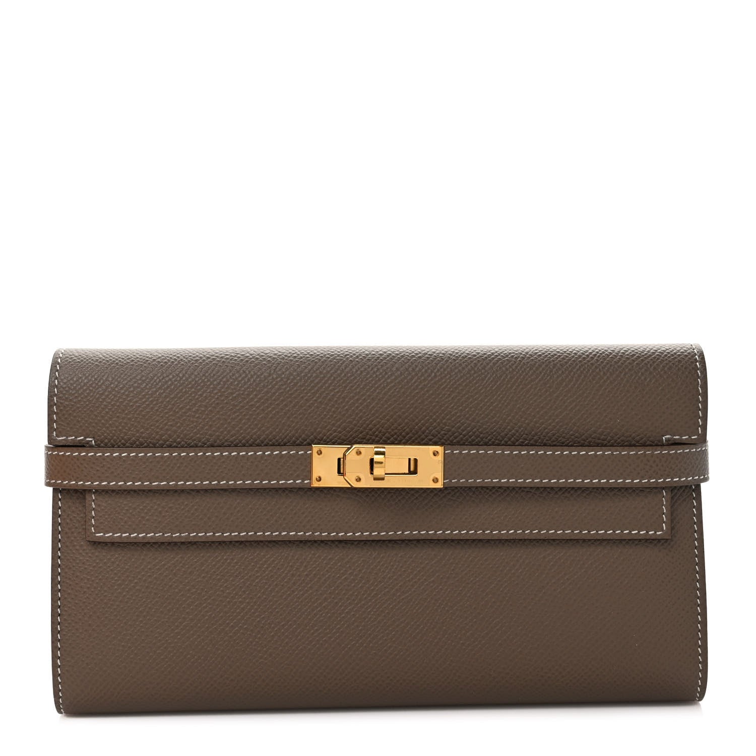 Hermes Epsom Kelly Longue Wallet Etoupe 1 of 7