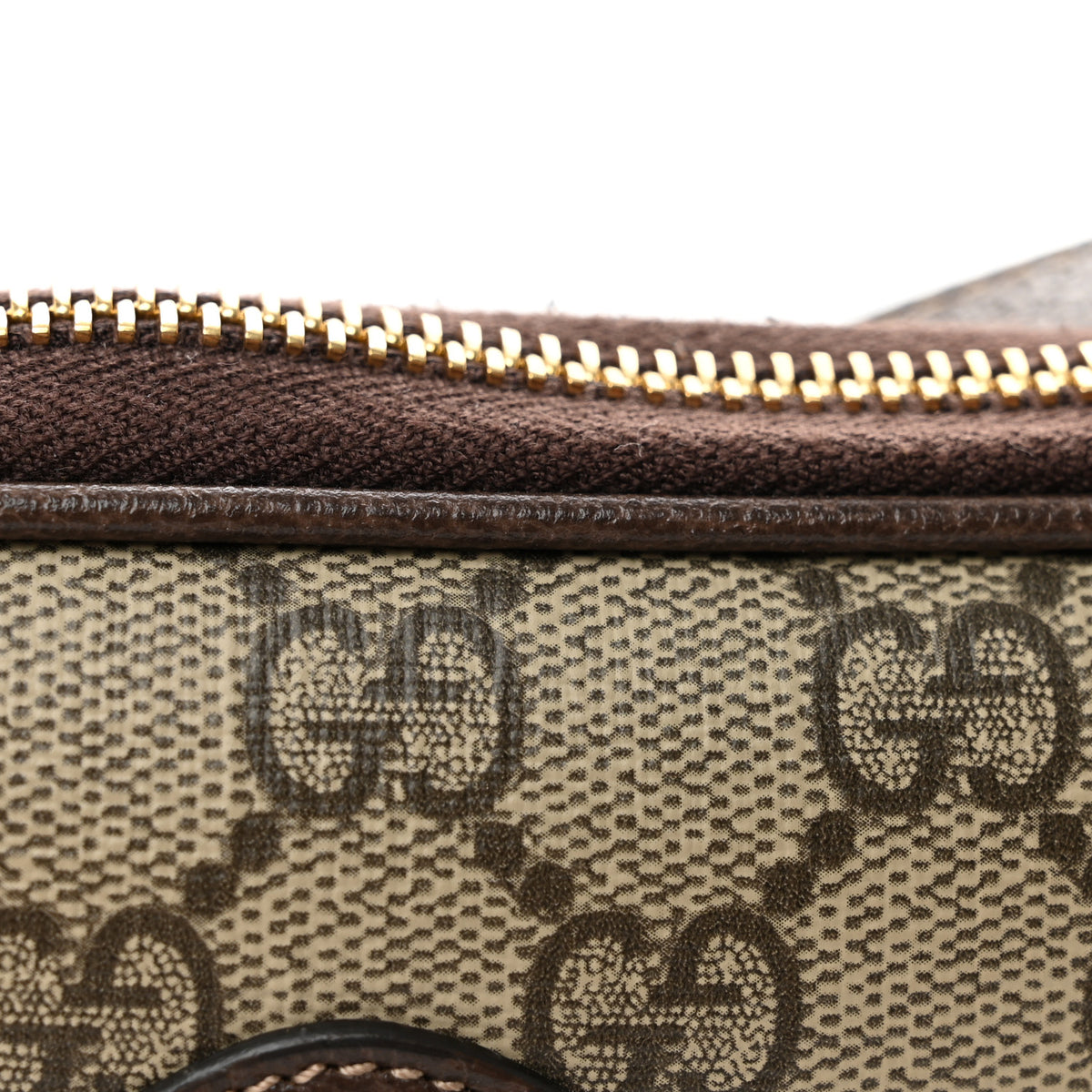 Gucci GG Supreme Monogram Web Mini Ophidia GG Bag Brown 11 of 12