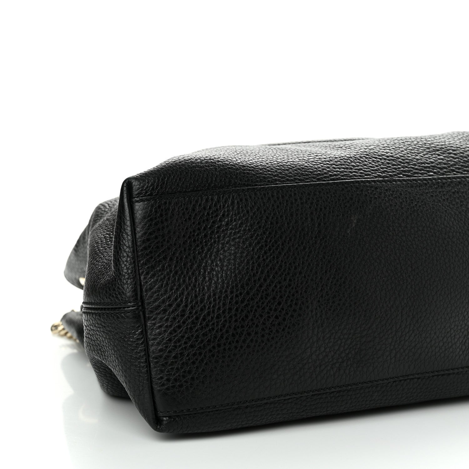 Gucci Pebbled Calfskin Medium Soho Chain Shoulder Bag Black 9 of 13