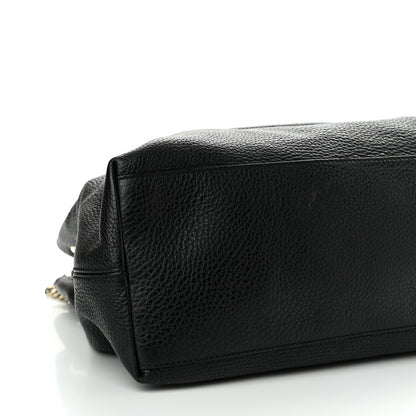 Gucci Pebbled Calfskin Medium Soho Chain Shoulder Bag Black 9 of 13