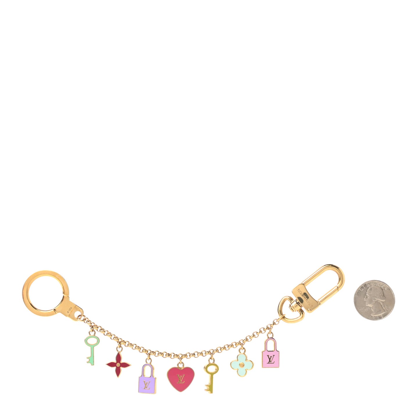 Enamel Pretty Charms Key Chain Holder Bag Charm