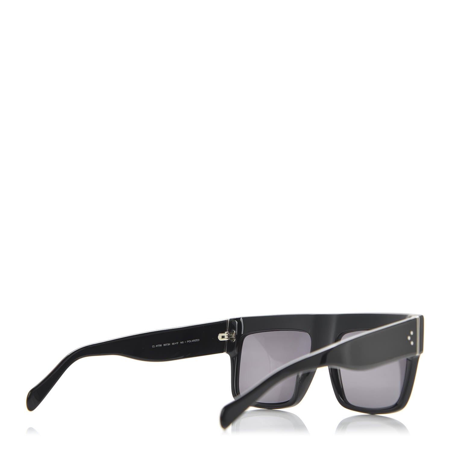 Celine Polarized ZZ Top Sunglasses CL 41756 Black 4 of 7