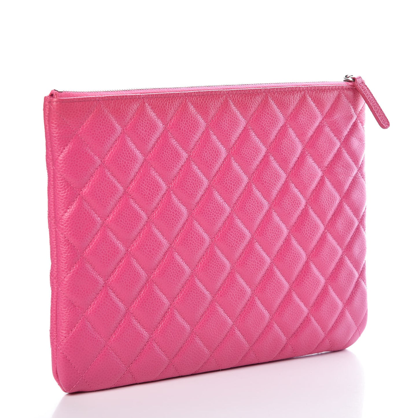 Caviar Quilted Medium Cosmetic Case Pink