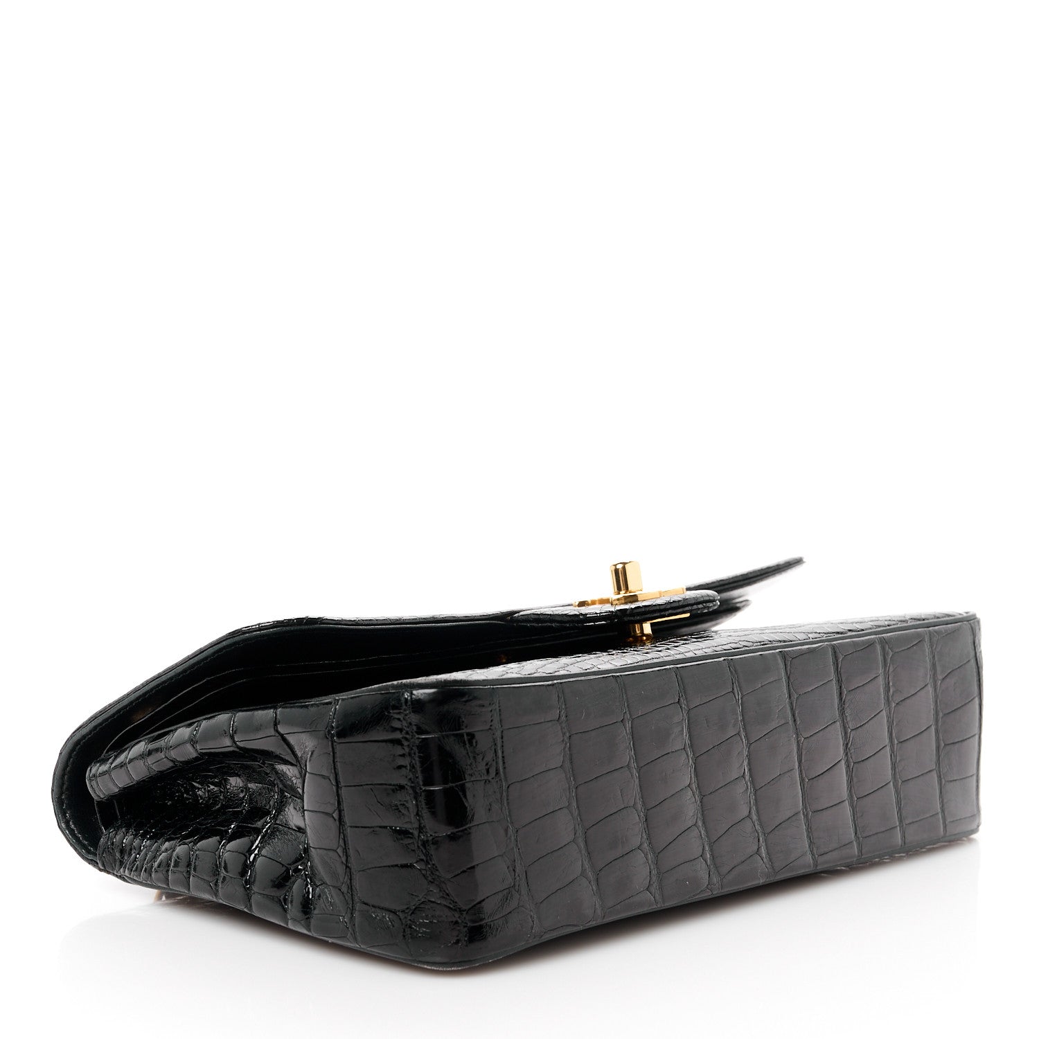 Chanel Alligator Small Double Flap Black 4 of 11