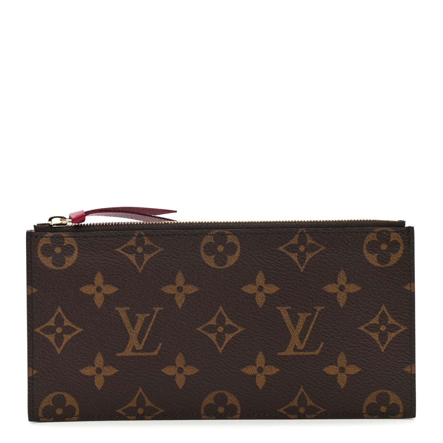 Louis Vuitton Monogram Felicie Chain Wallet Zippered Insert Fuchsia 1 of 6