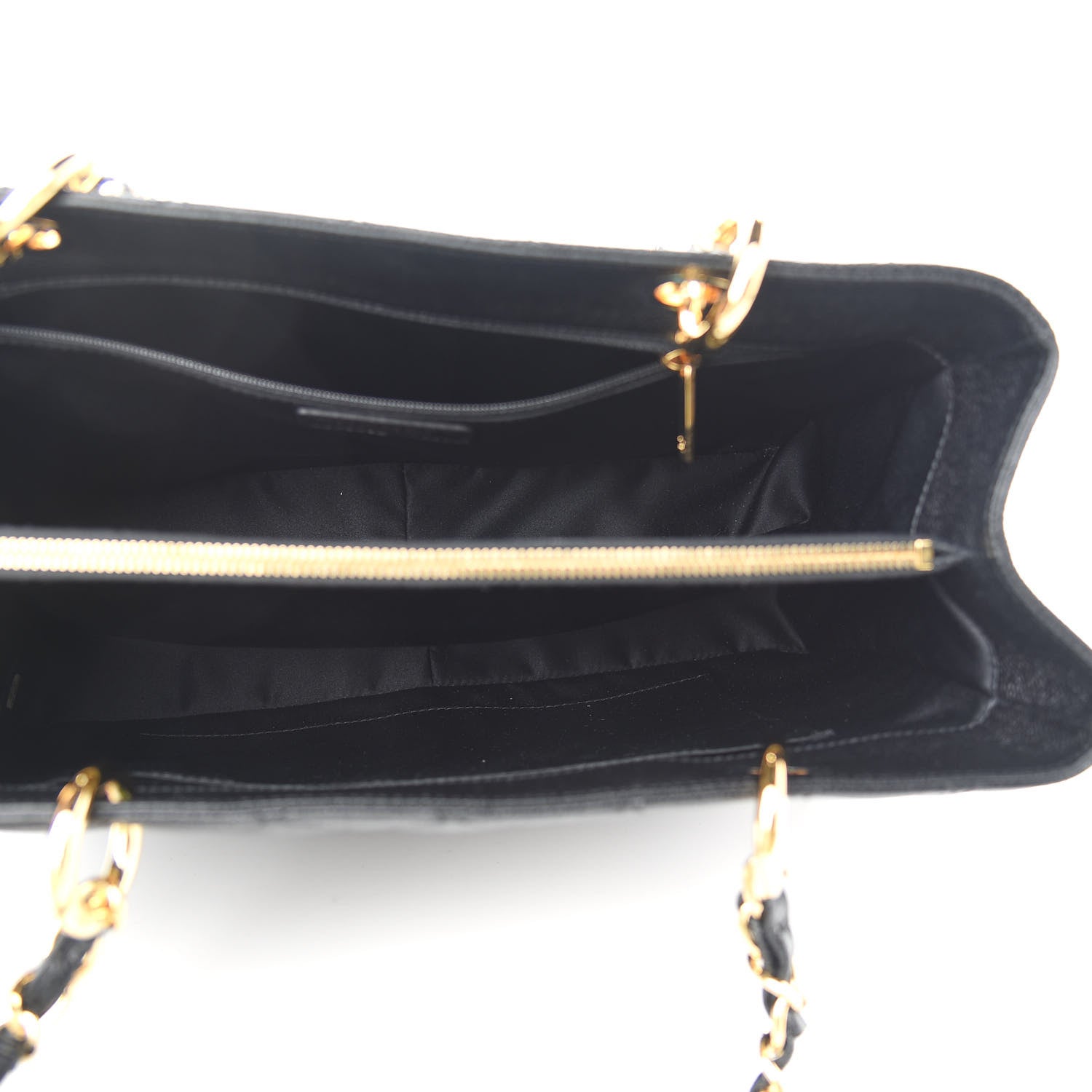 Chanel Caviar Quilted Grand Shopping Tote GST Black 5 of 9