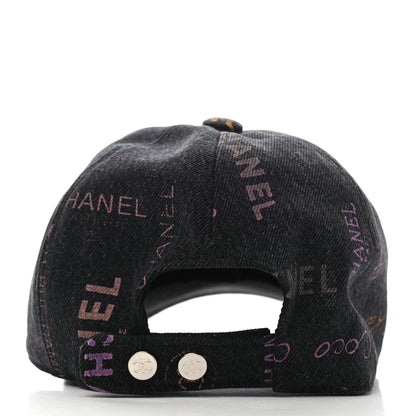 Chanel Denim Mood Cap Hat Black 6 of 8