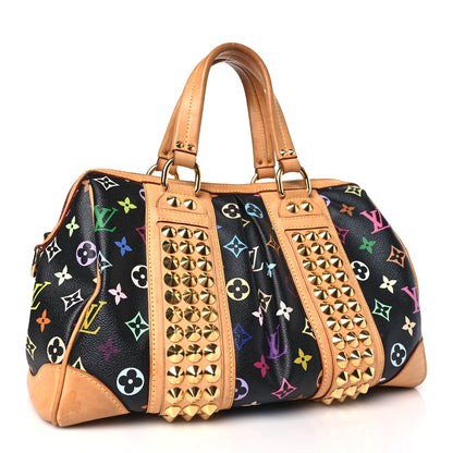 Louis Vuitton Monogram Multicolor Courtney MM Black 3 of 9