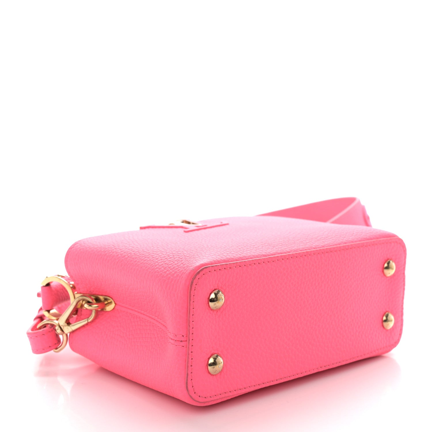 Louis Vuitton Taurillon Capucines Mini Fluo Pink 4 of 10