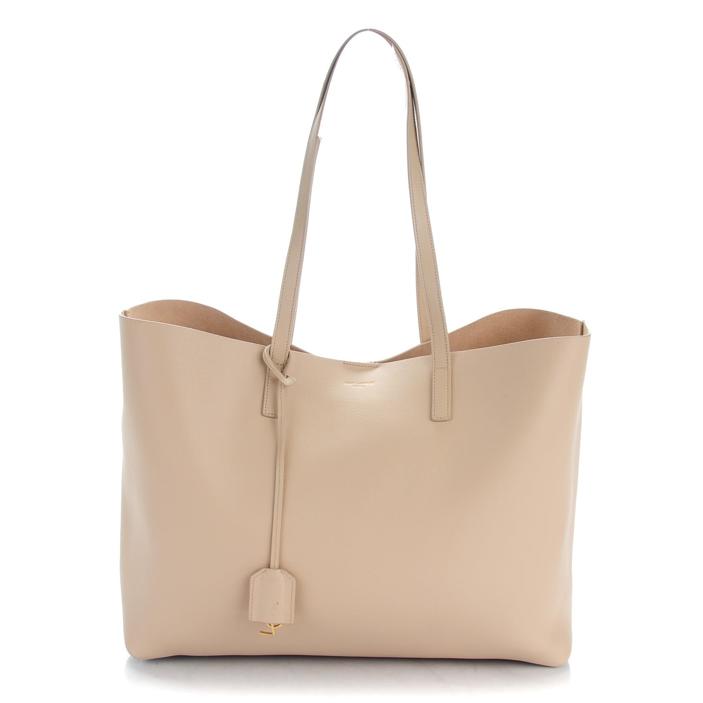 Calfskin Large Shopping Tote Pale Blush