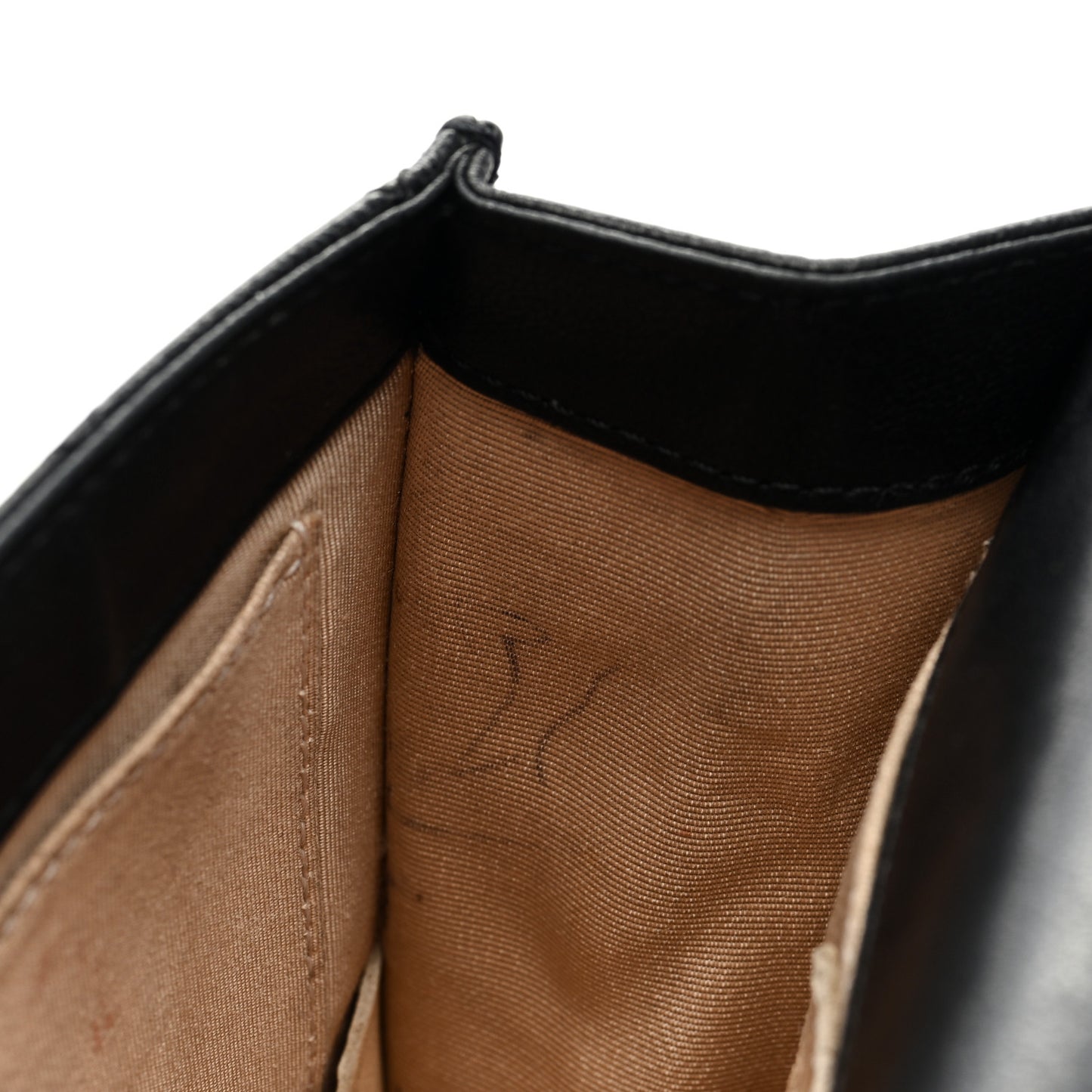 Goatskin Quilted Chic Pearls Flap Black