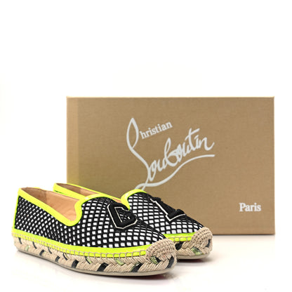 Christian Louboutin Neo Resille Ivy Espapop Flat Espadrilles 37 White Black 8 of 8