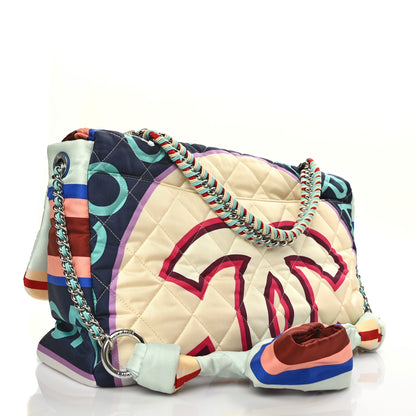 Chanel Fabric Quilted Printed Flap Multicolor 3 of 10