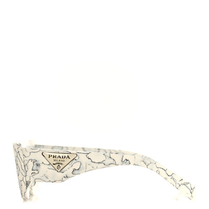 Prada Acetate Symbole Sunglasses SPR 13Z White Marble 3 of 7