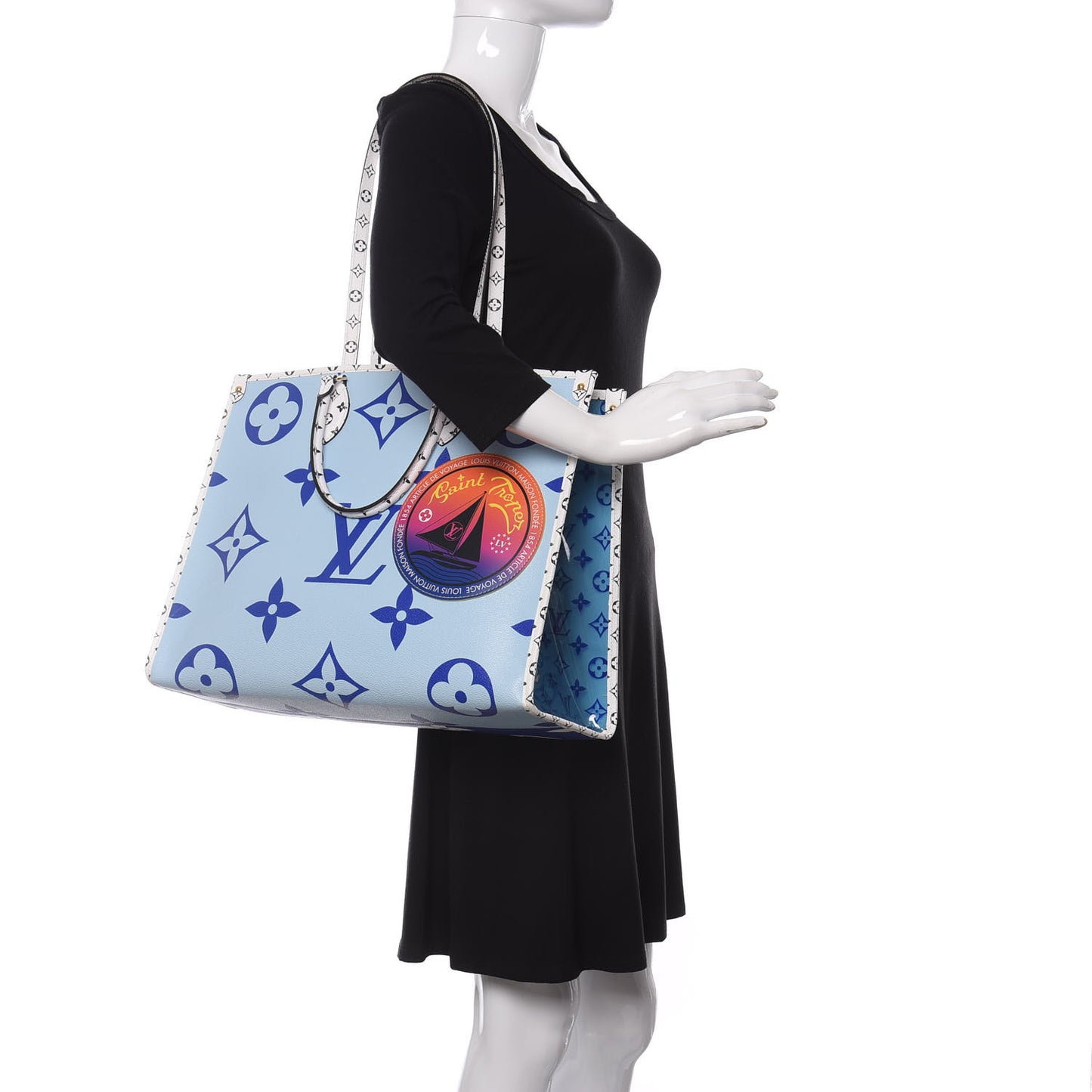 Monogram Giant Saint Tropez Onthego Blue