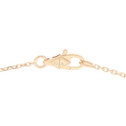 Van Cleef & Arpels 18K Rose Gold Carnelian Sweet Alhambra Pendant Necklace 4 of 6